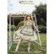Mademoiselle Pearl Four Leaf Clover and Lime Blouse Apron Overdress JSK and Ops(Reservation/2 Colours/Full Payment Without Shipping)